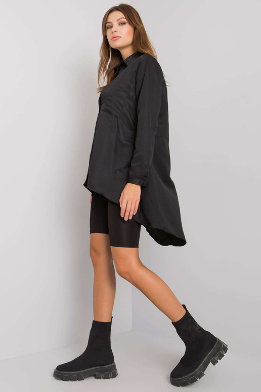 Melns asimetrisks Brinleigh krekls