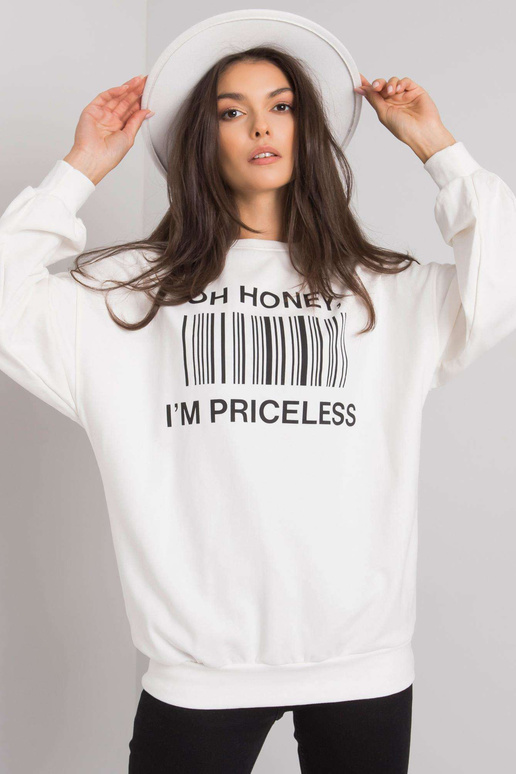 Ecru sporta krekls ar Basile apdruku