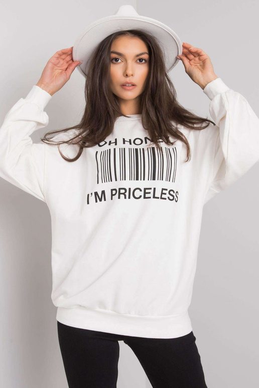 Ecru sporta krekls ar Basile apdruku