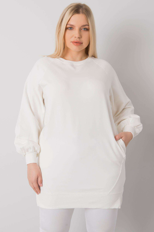 Ecru gluds plus izmēra sporta krekls...