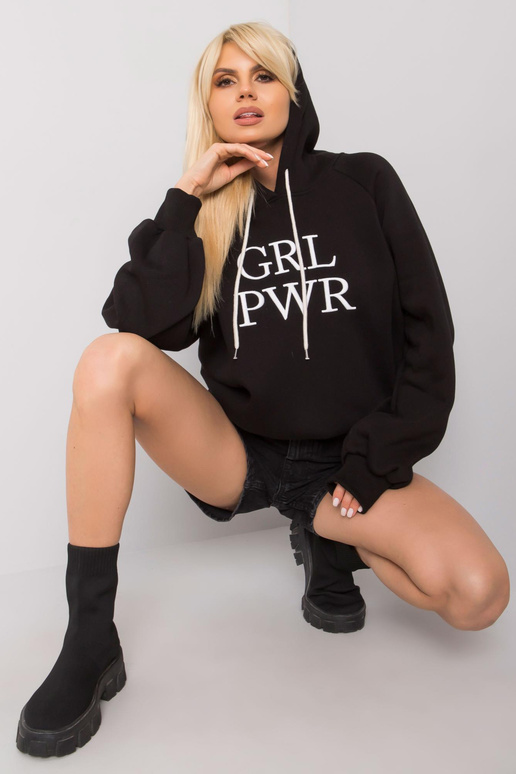 Debby melna polsterēta kapuce