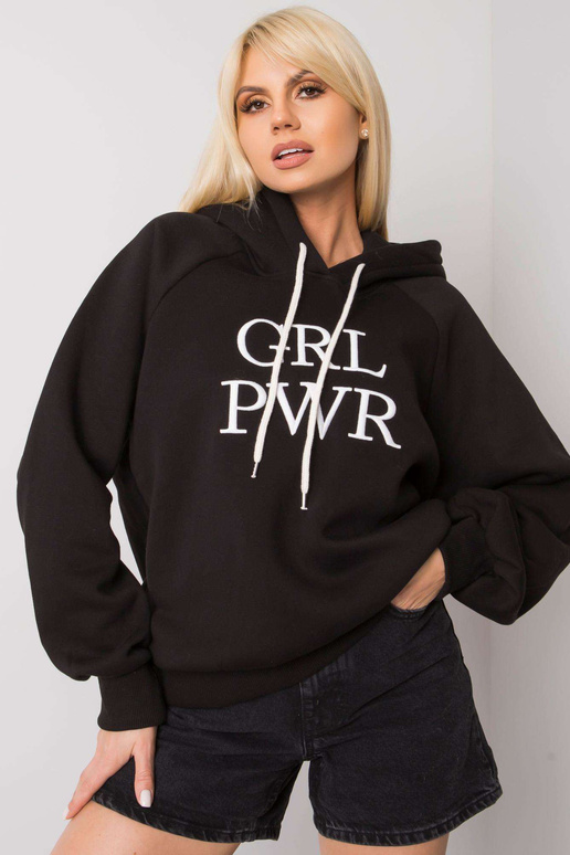 Debby melna polsterēta kapuce