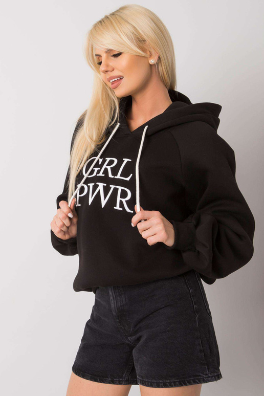 Debby melna polsterēta kapuce