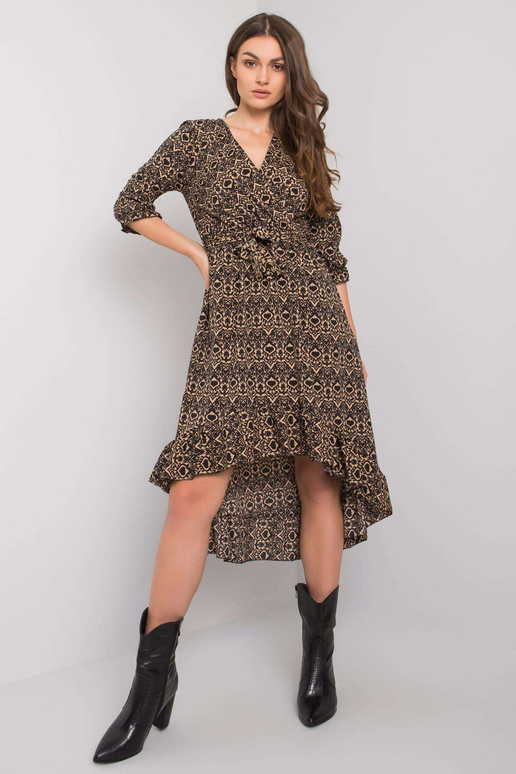 Melna asimetriska kleita Maiana