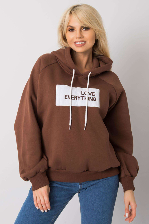 Brūns polsterēts džemperis Dina