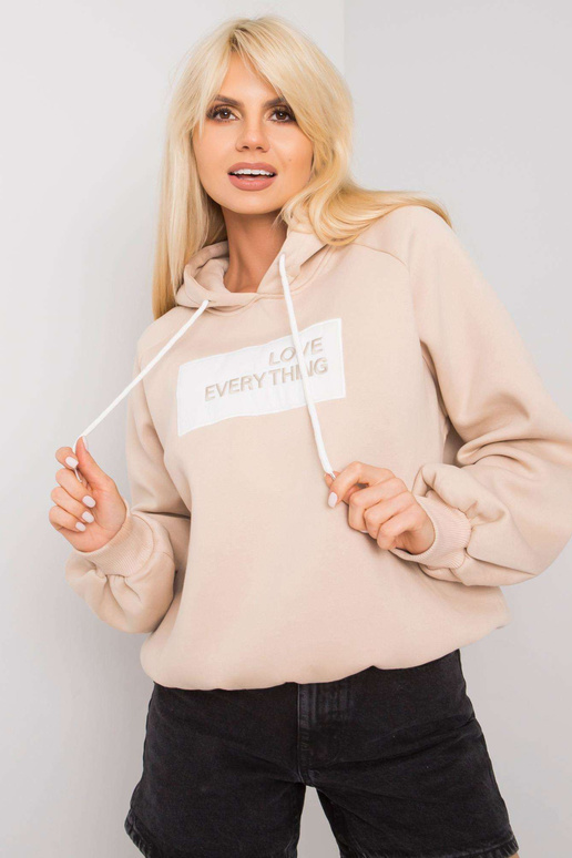 Bēša polsterēta džemperis Dina