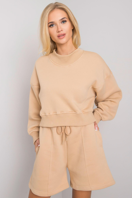 Kamieļu džemperis ar kapuci Thilde Kamieļu džemperis ar kapuci Thilde