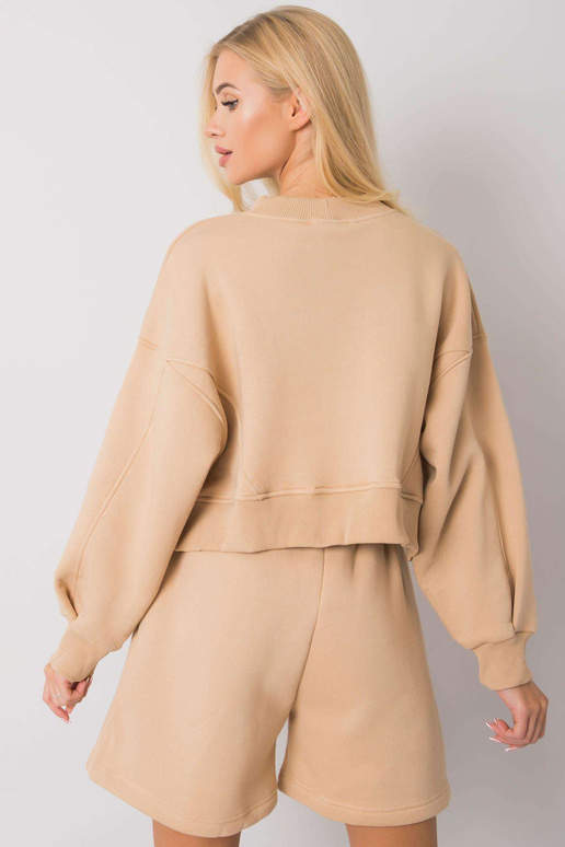 Kamieļu džemperis ar kapuci Thilde Kamieļu džemperis ar kapuci Thilde