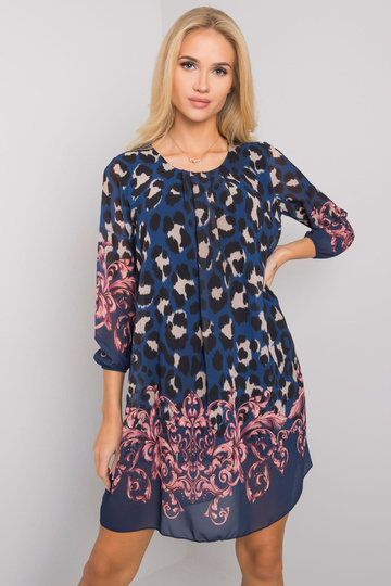 Tumši zila kleita ar... 2