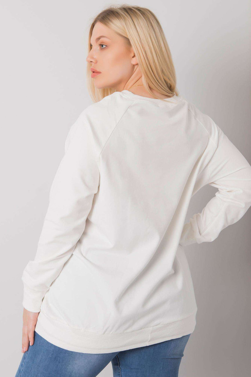 Ecru plus izmēra sporta krekls ar...