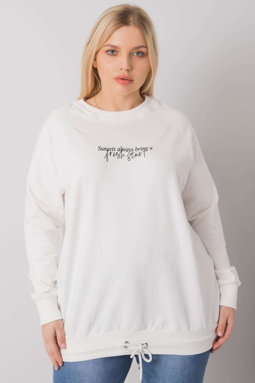 Ecru plus izmēra sporta krekls ar...