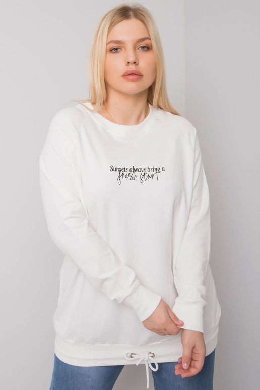 Ecru plus izmēra sporta krekls ar...