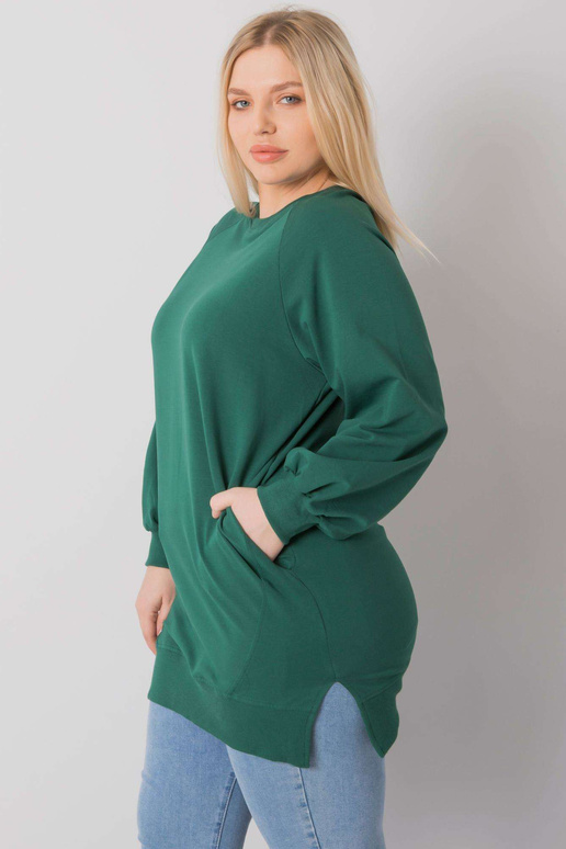 Tumši zaļš Plain Toledo liela izmēra...