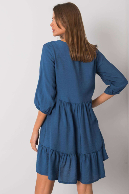 Zila volānu kleita Harlyn