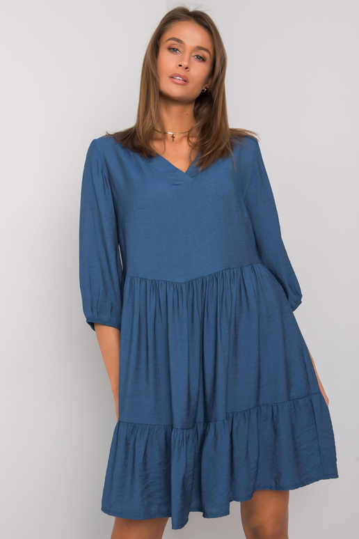 Zila volānu kleita Harlyn