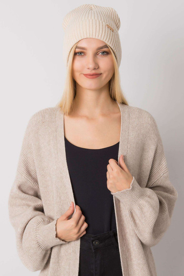 Sieviešu bēša adīta cepure... 2