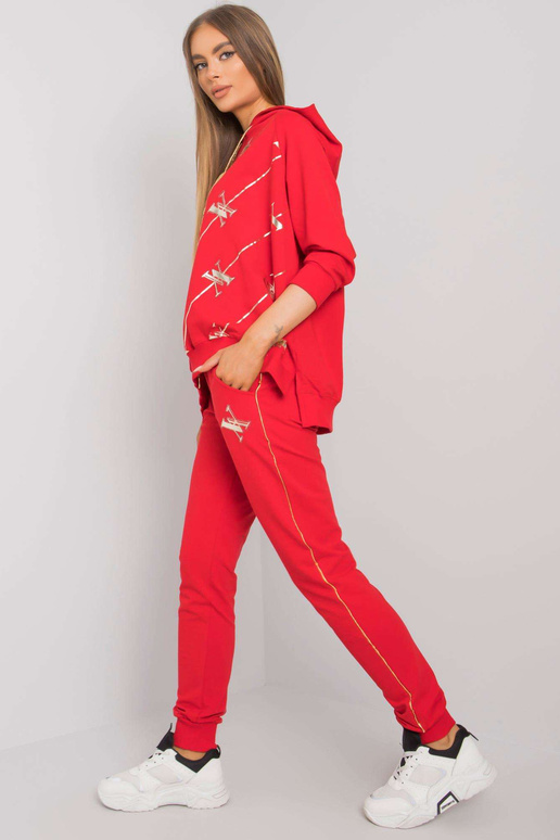 Sarkans divdaļīgs komplekts ar...