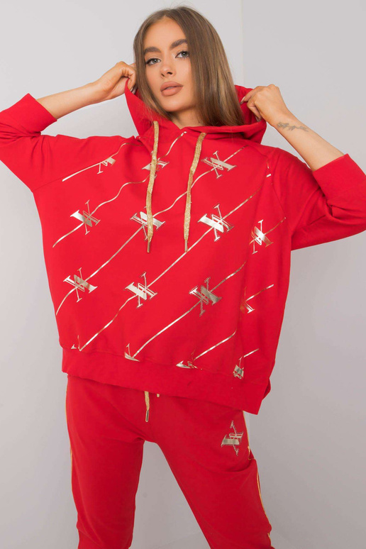 Sarkans divdaļīgs komplekts ar...