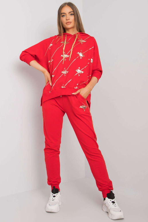 Sarkans divdaļīgs komplekts ar...