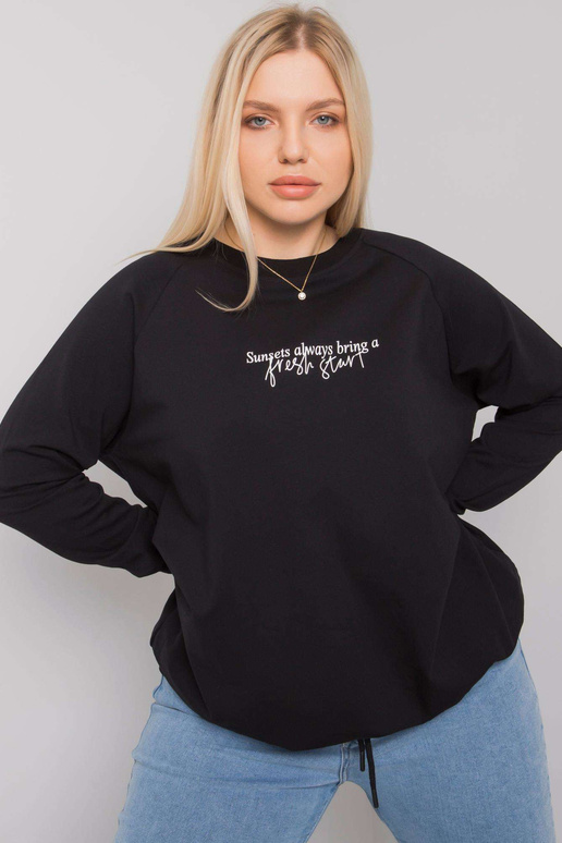 Melns plus izmēra sporta krekls ar... Melns plus izmēra sporta krekls ar...