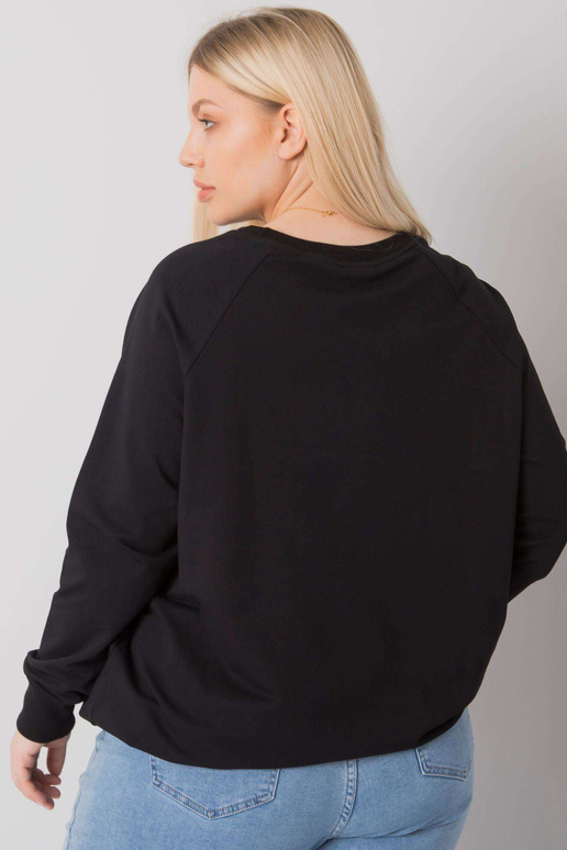 Melns plus izmēra sporta krekls ar... Melns plus izmēra sporta krekls ar...