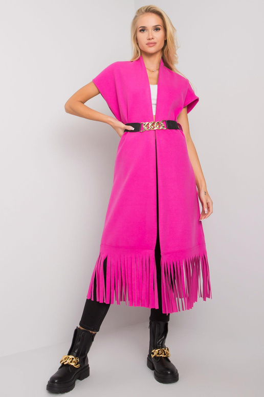 Rozā gultas pārklājs ar bārkstīm Forla