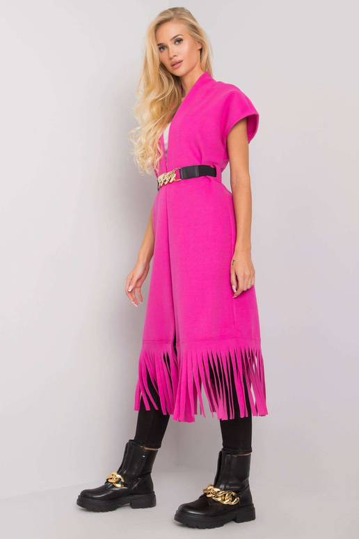 Rozā gultas pārklājs ar bārkstīm Forla