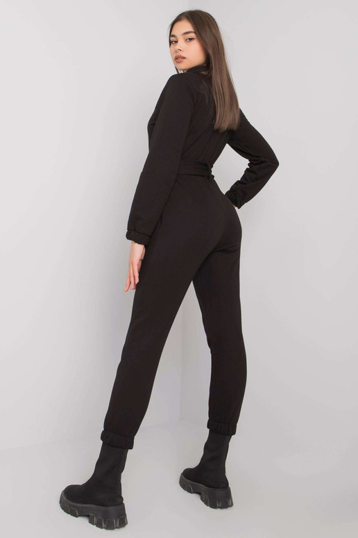 Melns kokvilnas kombinezons ar Marin...