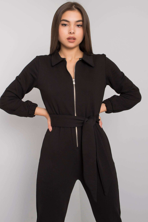 Melns kokvilnas kombinezons ar Marin...