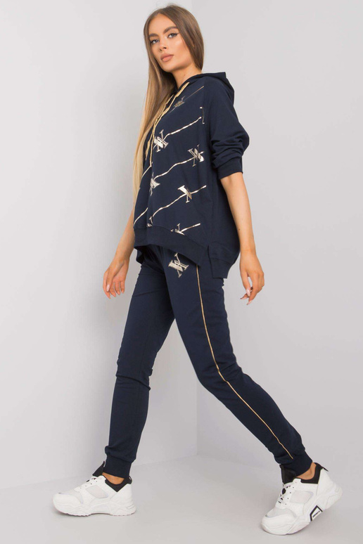 Tumši zils divdaļīgs komplekts ar...