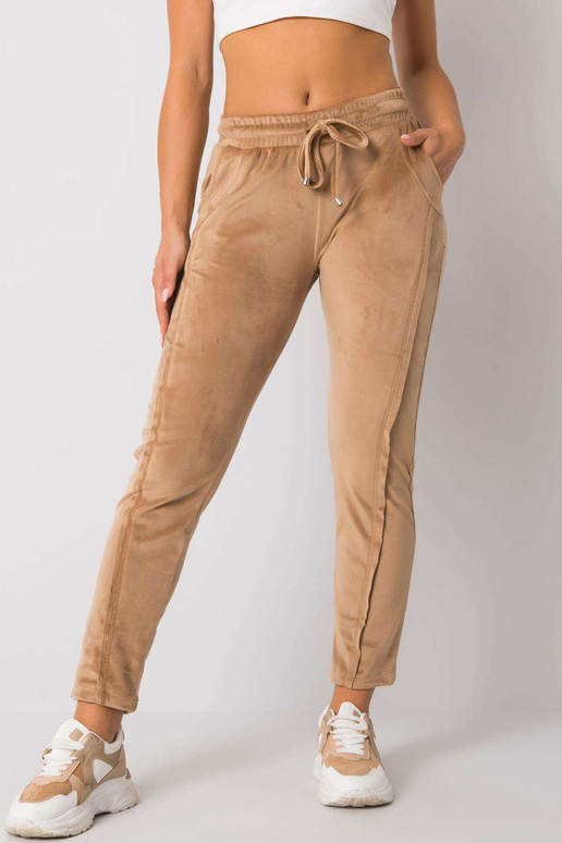 Kamieļu velūra bikses Juanita RUE PARIS Kamieļu velūra bikses Juanita RUE PARIS