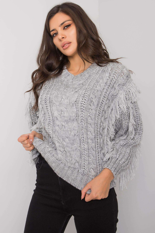 Pelēks džemperis ar bizēm Oregon RUE...