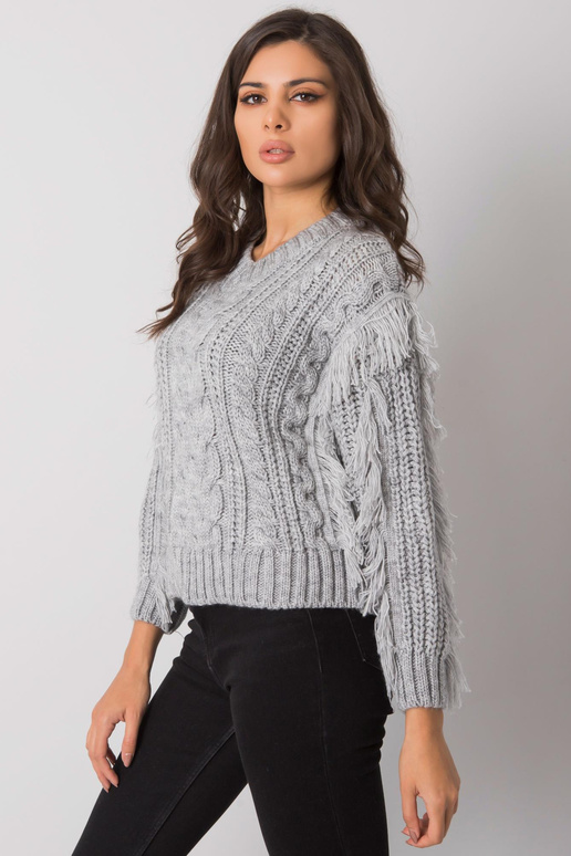 Pelēks džemperis ar bizēm Oregon RUE...