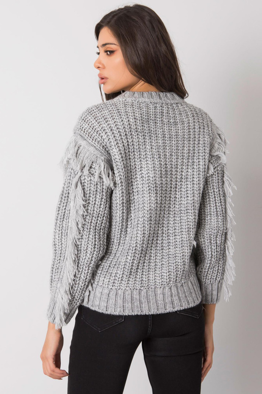 Pelēks džemperis ar bizēm Oregon RUE...