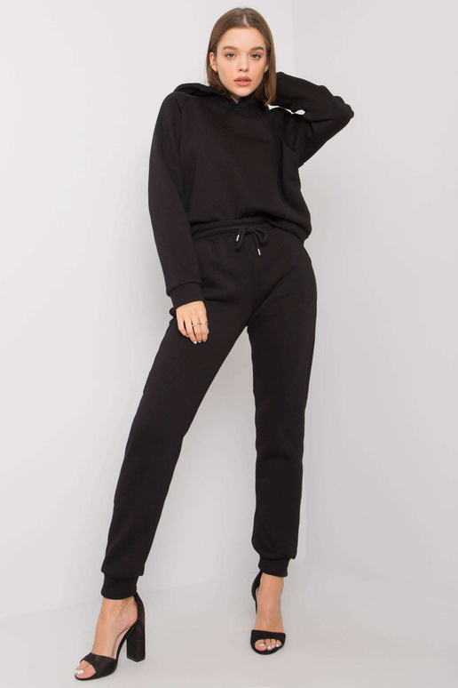 Melns Huguette kokvilnas komplekts