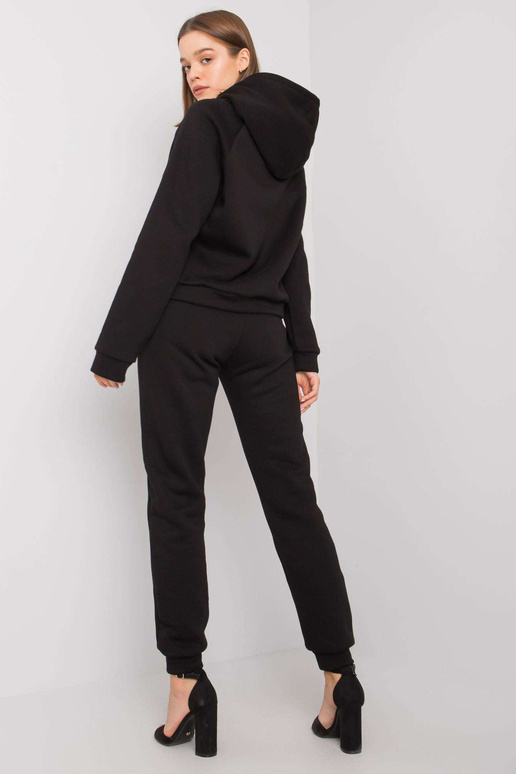 Melns Huguette kokvilnas komplekts