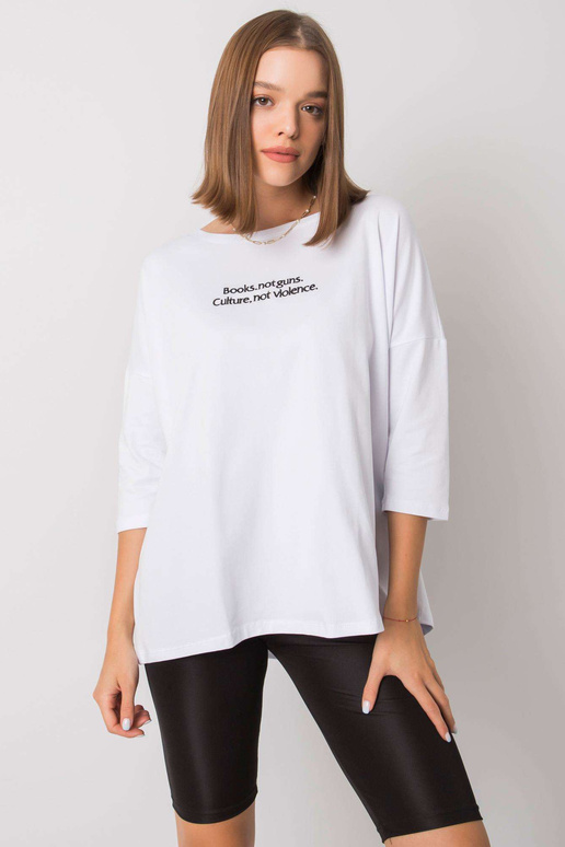 Balta blūze ar Merel uzrakstu