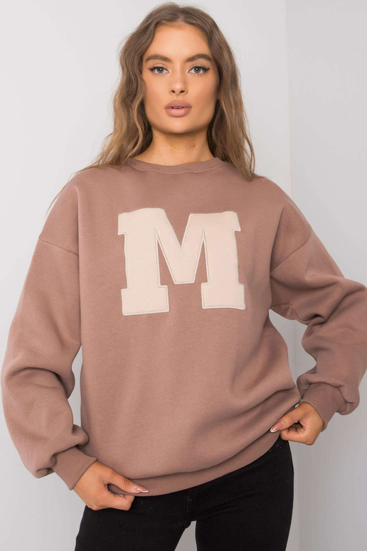 Tumši bēšs kokvilnas džemperis Armelle