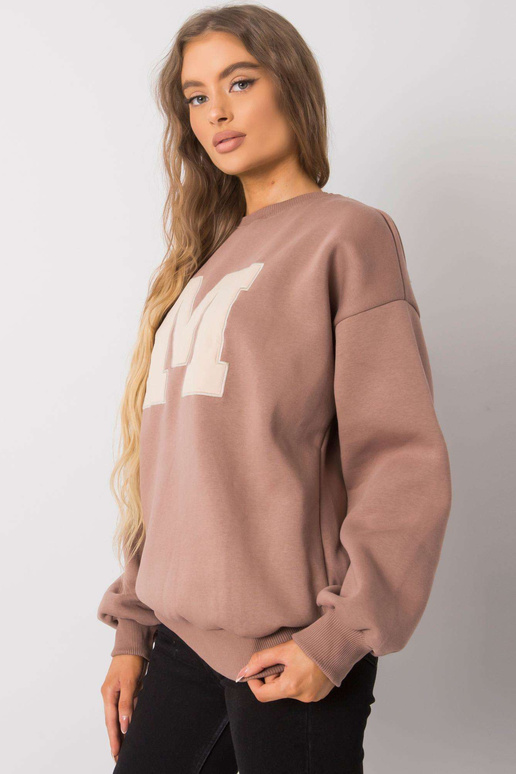 Tumši bēšs kokvilnas džemperis Armelle