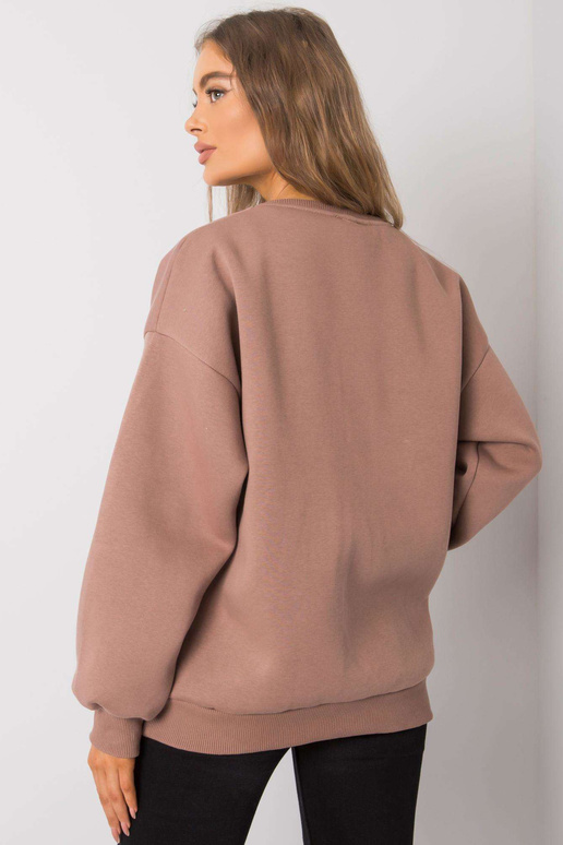 Tumši bēšs kokvilnas džemperis Armelle