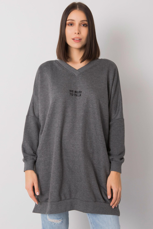 Tumši pelēka melanža liela izmēra...