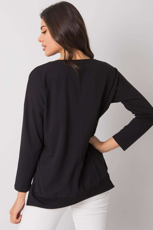 Melna sieviešu kokvilnas blūze Dover... Melna sieviešu kokvilnas blūze Dover...