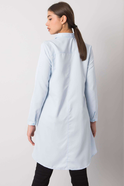 Džilianas gaiši zils asimetrisks krekls