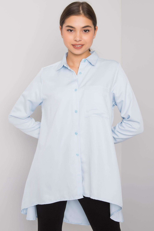 Džilianas gaiši zils asimetrisks krekls