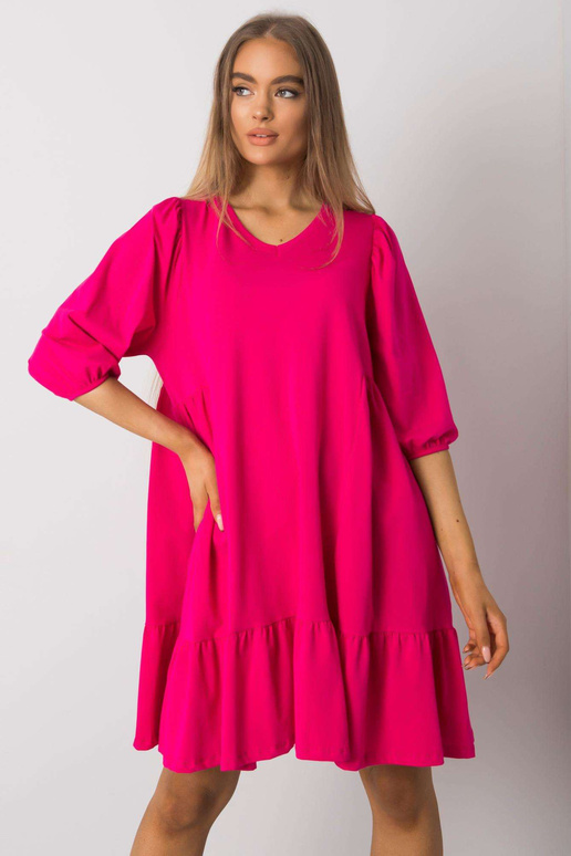 Yelda fuksijas kokvilnas kleita