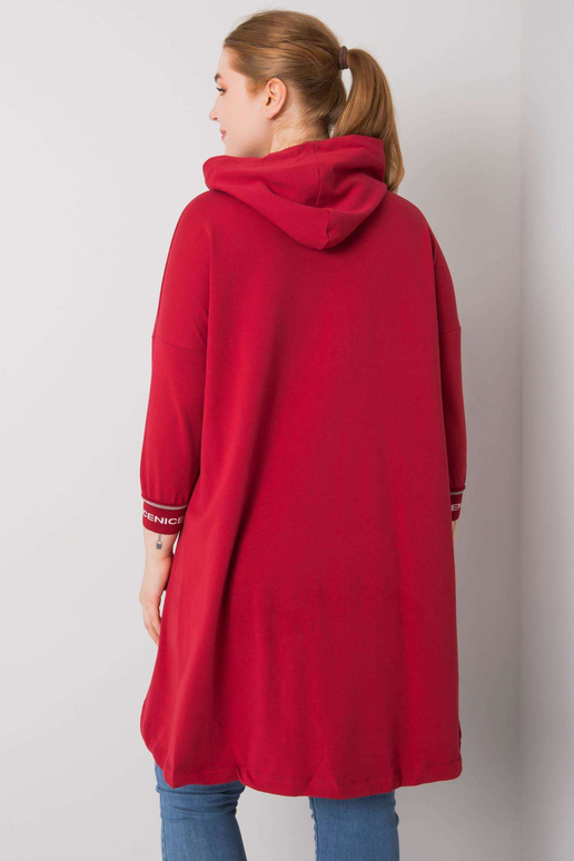 Bordo krāsas sporta krekls ar Belina...