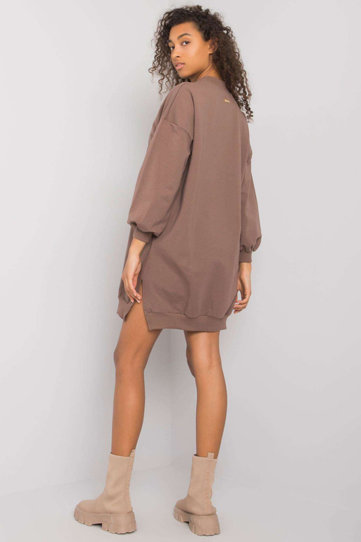 Brūna sieviešu kokvilnas kleita...