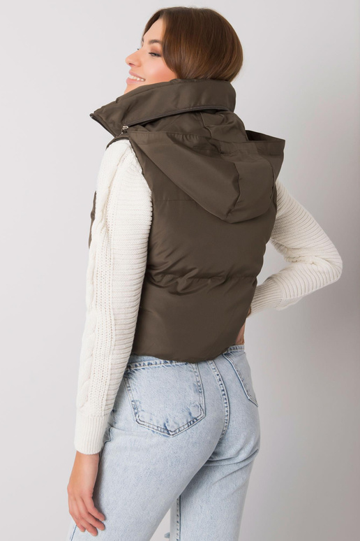 Khaki stepēta veste Gizelle