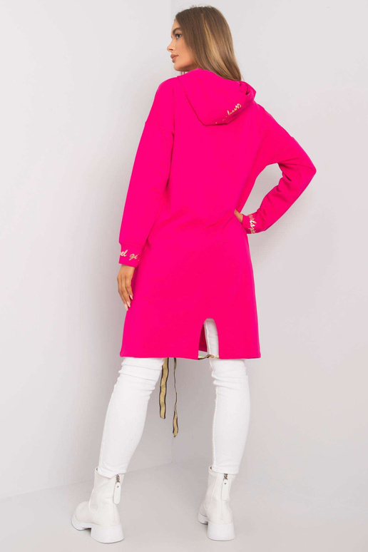 Fuksijas krāsas garais rāvējslēdzēja...