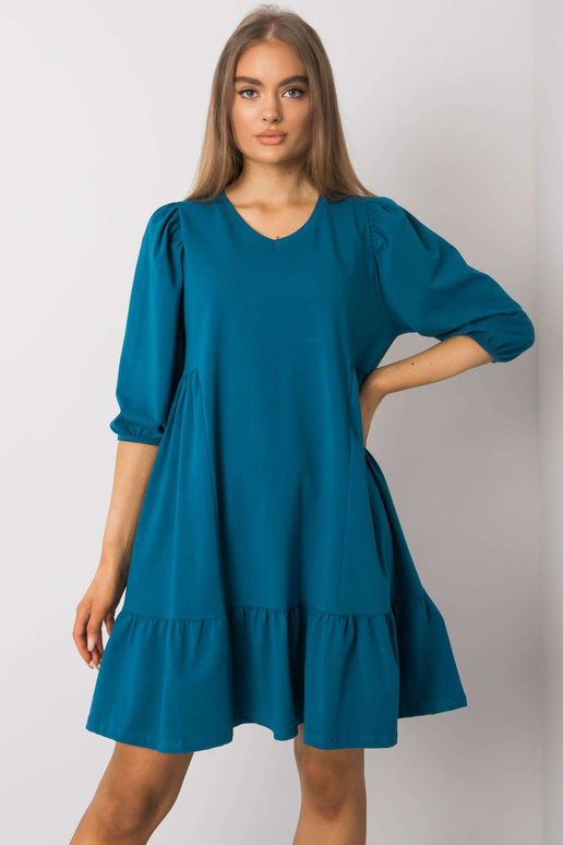 Yelda jūras kokvilnas kleita